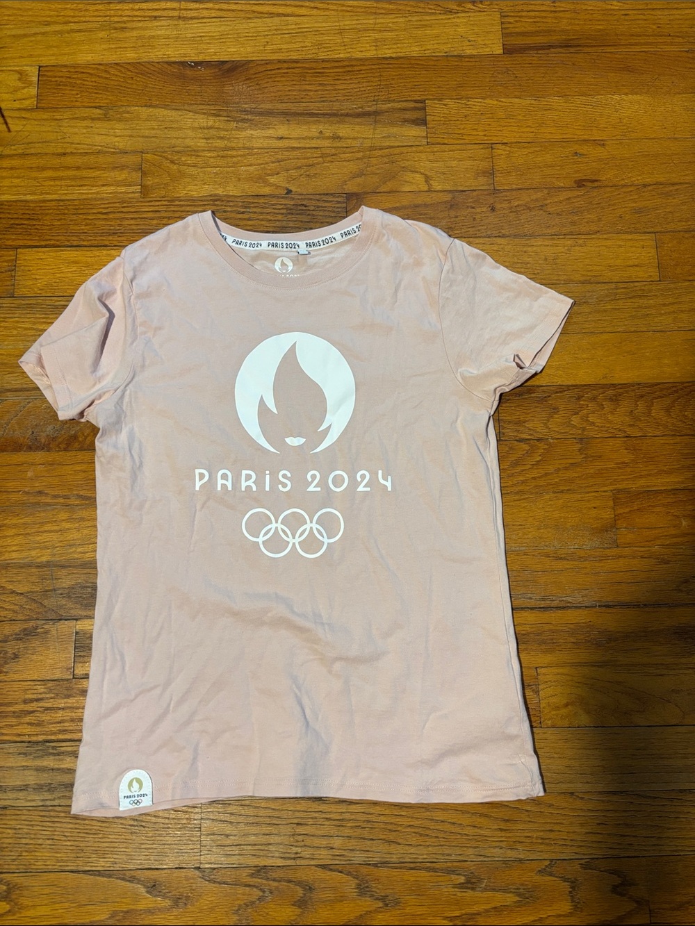 Paris 2024 Short Sleeve Logo Tee - Light Pink